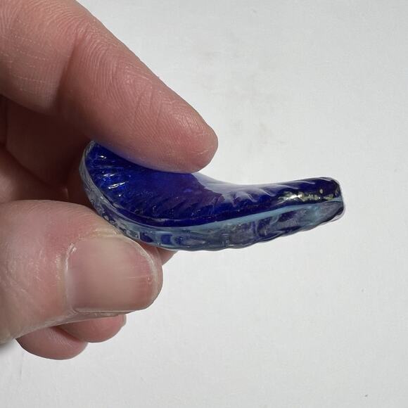 Blue Moon Beads Bead Bazaar Heart Necklace Pendant Murano Style Hand Blown Glass - Picture 6 of 7